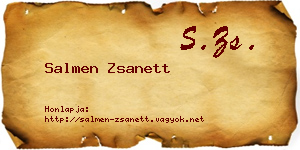 Salmen Zsanett névjegykártya