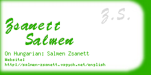 zsanett salmen business card
